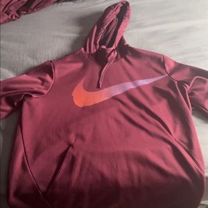 XL red nike hoodie